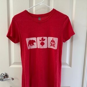 Red Graphic Kids Shirt